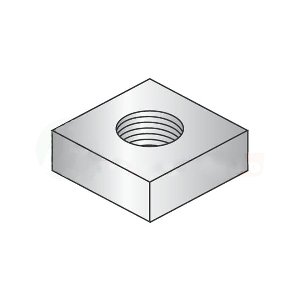 Newport Fasteners 3/8-16 Square Machine Screw Nuts/Steel/Zinc , 1000PK 639296 - main